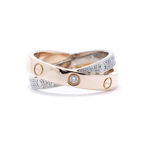 cartier box ring|cartier love interlocking ring.